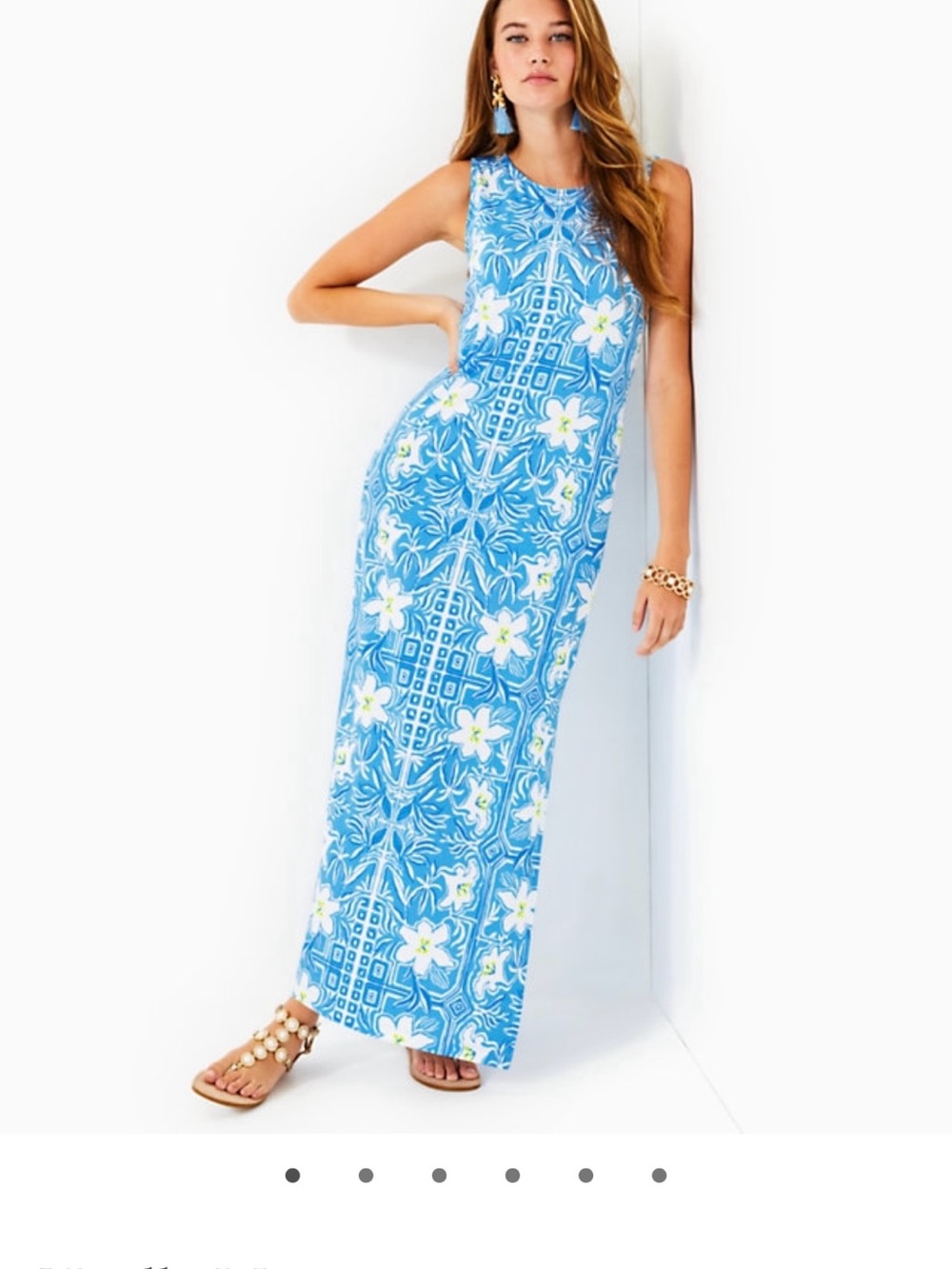 Lilly Pulitzer Lunar Blue Noelle Maxi Dress